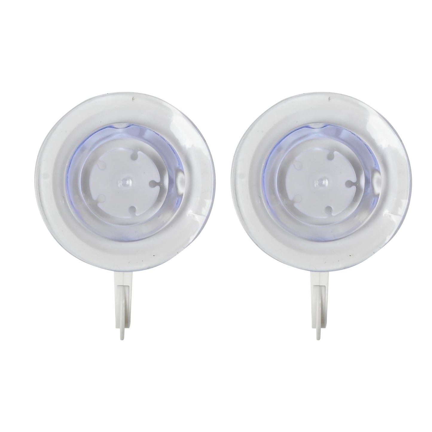 Saughaken 2tlg Saugnapf Haken Ø55 mm Kunststoff Wandhaken Bad Küche Weiß Halter