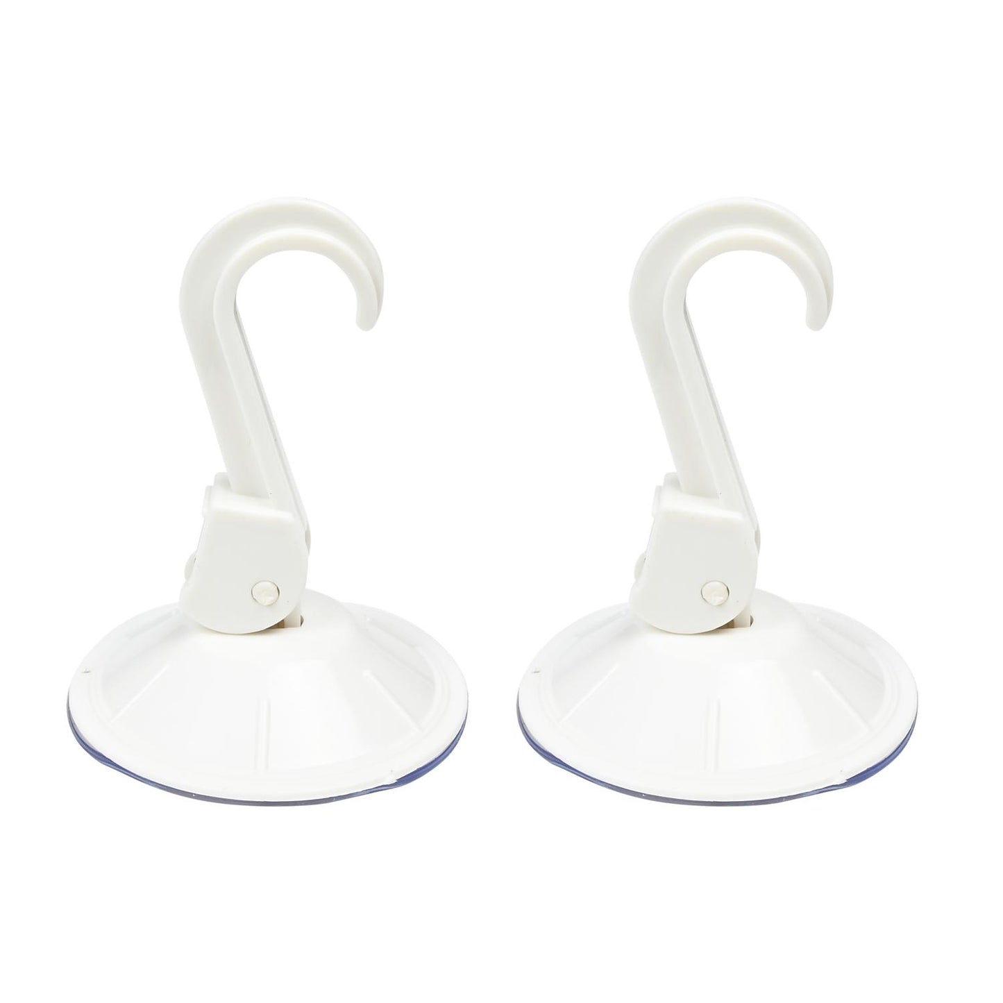 Saughaken 2tlg Saugnapf Haken Ø55 mm Kunststoff Wandhaken Bad Küche Weiß Halter