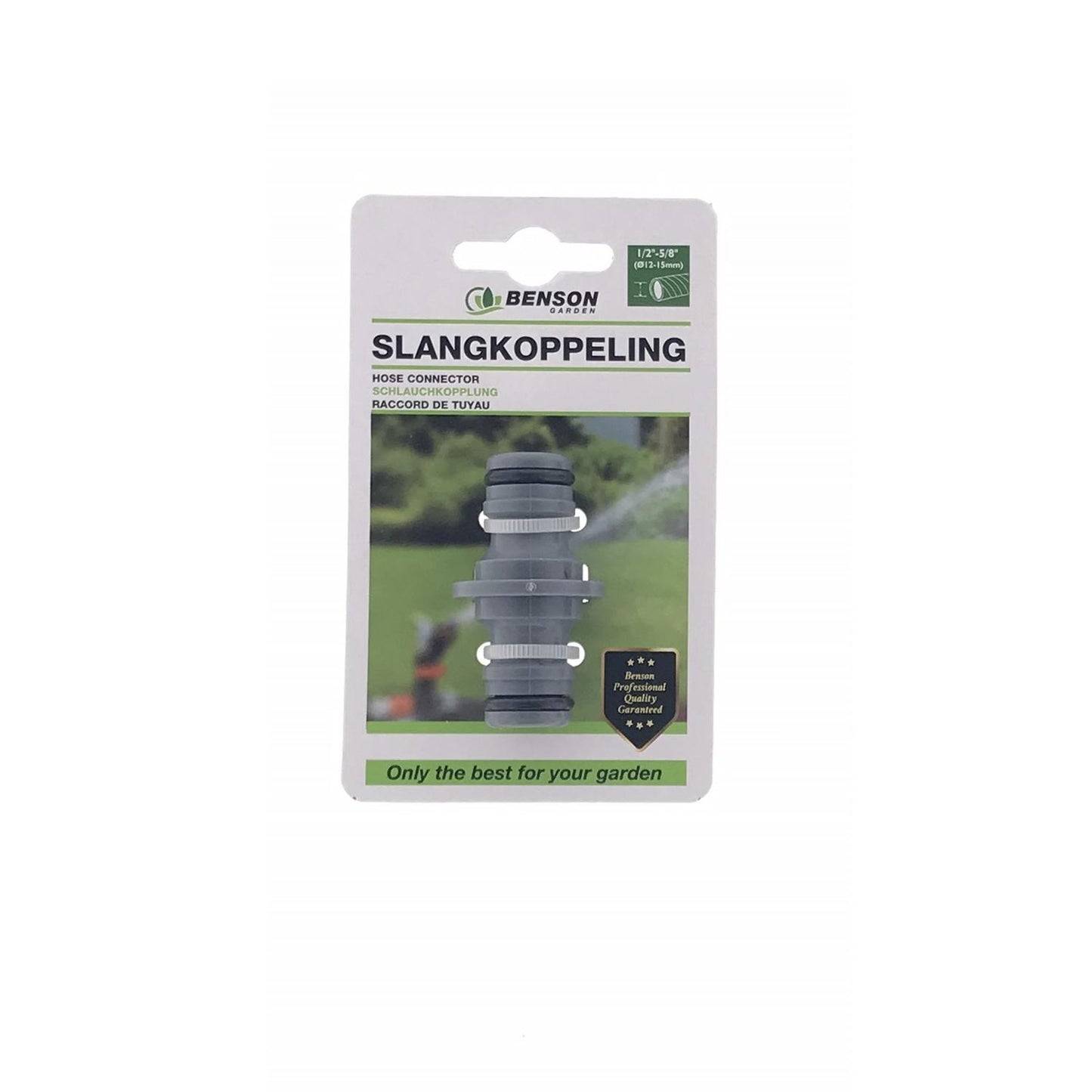 Schlauchkupplung 1/2" 5/8" Gartenschlauch Verbinder Adapter Kupplung Kunststoff