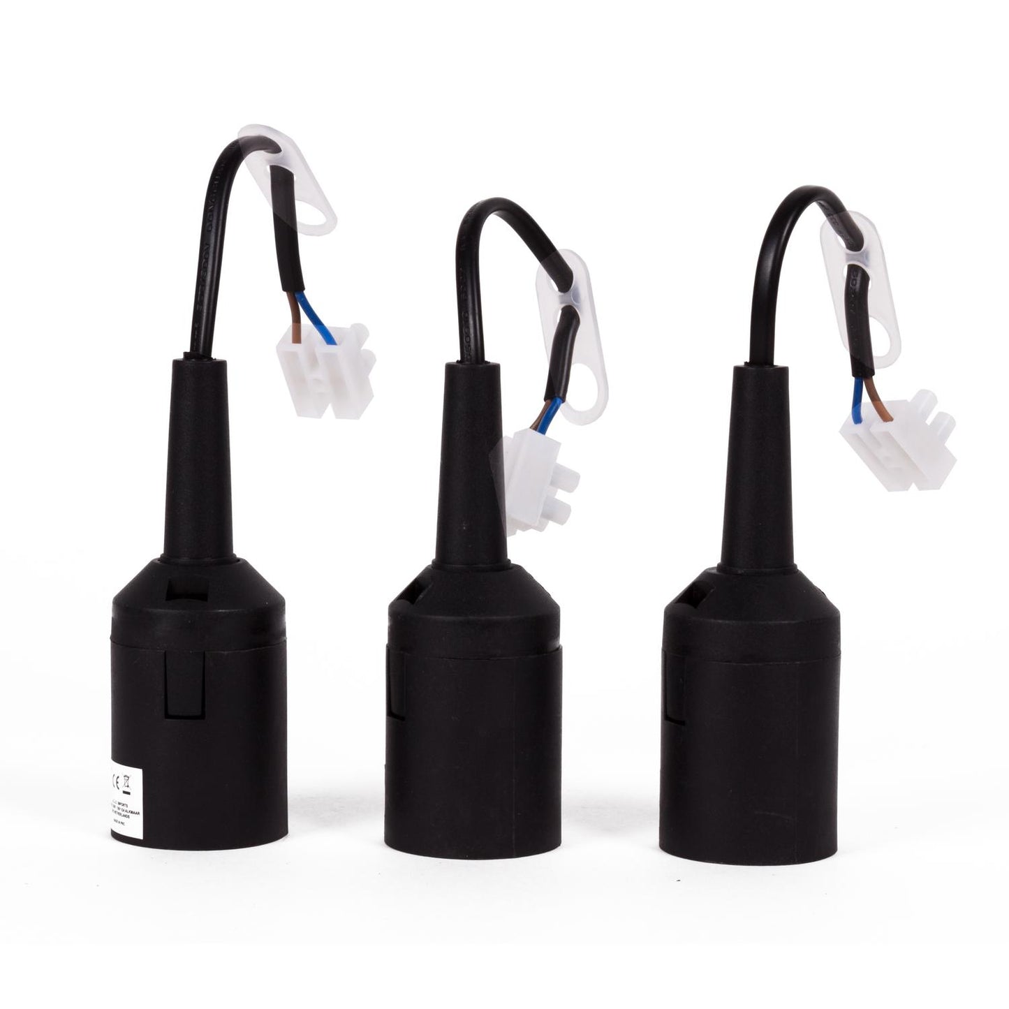 Lampenfassung E27 schwarz 3tlg Set Fassung wechselbar Schraubfassung Ersatz