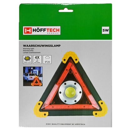 LED Warndreieck 5W Warnleuchte Auto Batterie blinkend Notfalllicht Signallicht